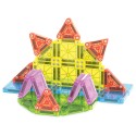 Magna-Tiles Cestovná sada Deluxe (55 dielov) – Magnetická stavebnica microMAGS