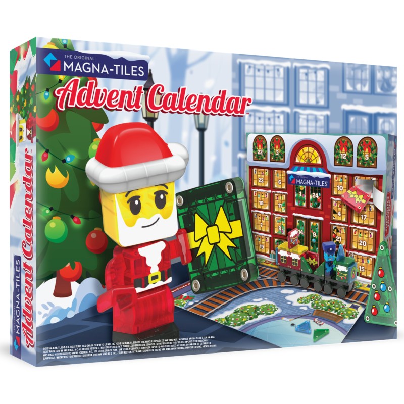 Magna-Tiles Adventný kalendár microMAGS (34 dielov) – Magnetická stavebnica