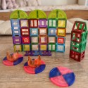 WOOPIE Klocki Magnetyczne Konstrukcyjne 3D Zestaw Edukacyjny Zamek 100el.