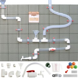 MASTERKIDZ Potrubný systém pre STEM tabuľu | Vodná a guľôčková dráha (84 ks)