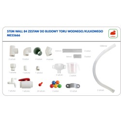 MASTERKIDZ Potrubný systém pre STEM tabuľu | Vodná a guľôčková dráha (84 ks)