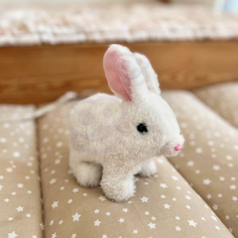 WOOPIE Interaktívny zajačik s mrkvičkou | Chodí, hýbe ušami a vydáva zvuky