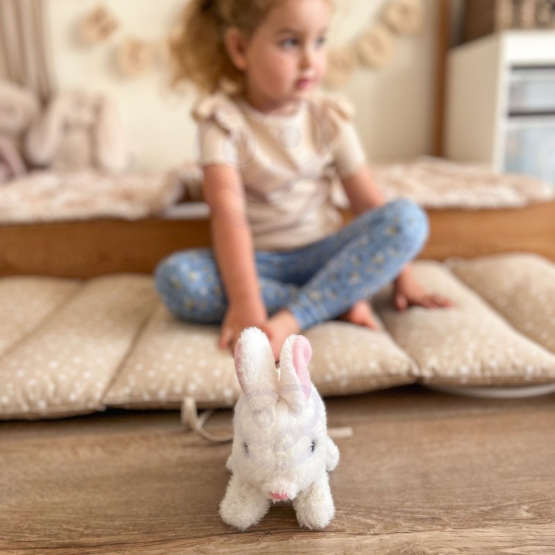 WOOPIE Interaktívny zajačik s mrkvičkou | Chodí, hýbe ušami a vydáva zvuky