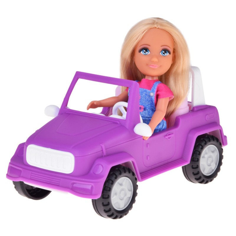 WOOPIE ROYAL Bábika Niki s koňom | Veľká sada 4v1 s džípom a prívesom na koňa