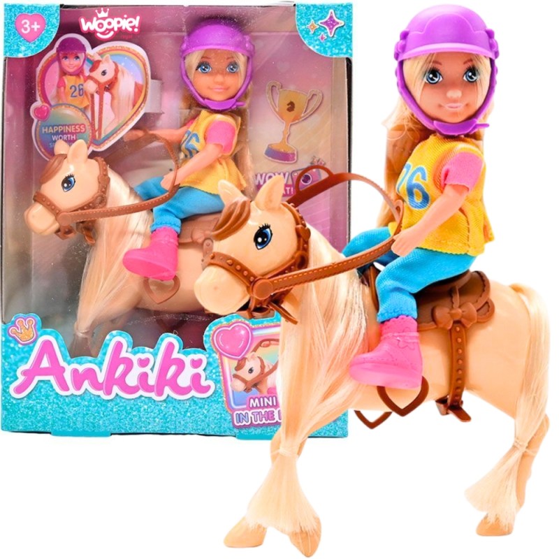 WOOPIE ROYAL Zestaw Laleczka Jeździec z Koniem