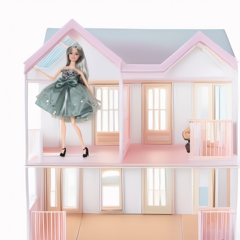 WOOPIE ROYAL Bábika Emi v elegantných šatách | Princezná s fialovými vlasmi a kyticou