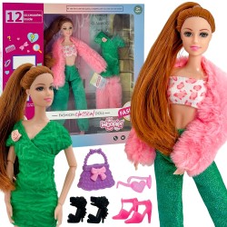 WOOPIE ROYAL Bábika Emi Fashion (30 cm) | Módna sada s 12 prekvapeniami a oblečením