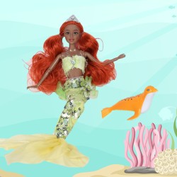 WOOPIE ROYAL Bábika Morská panna Emi | s tuleňom a dlhými vlasmi