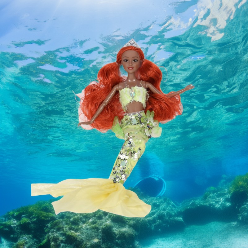 WOOPIE ROYAL Bábika Morská panna Emi | s tuleňom a dlhými vlasmi