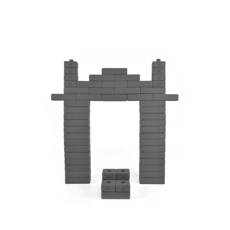 Stavebnica Birdito – Penové tehličky sivé (55 ks) | Kreatívna hračka z EVA peny