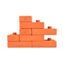 Stavebnica Birdito – Penové tehličky oranžové (55 ks) | Kreatívna hračka z EVA peny