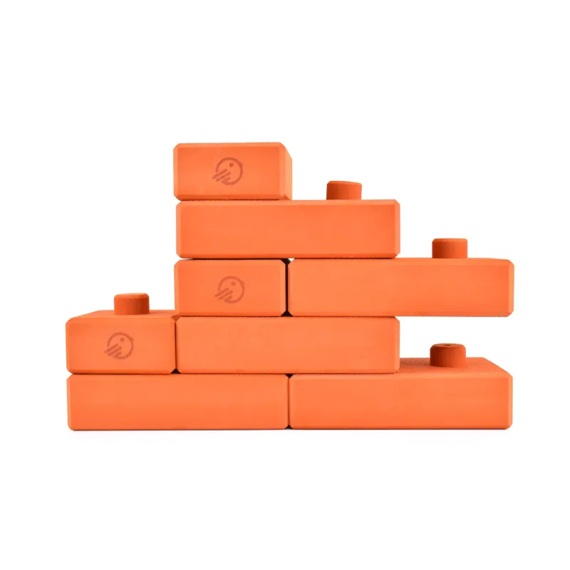 Stavebnica Birdito – Penové tehličky oranžové (55 ks) | Kreatívna hračka z EVA peny