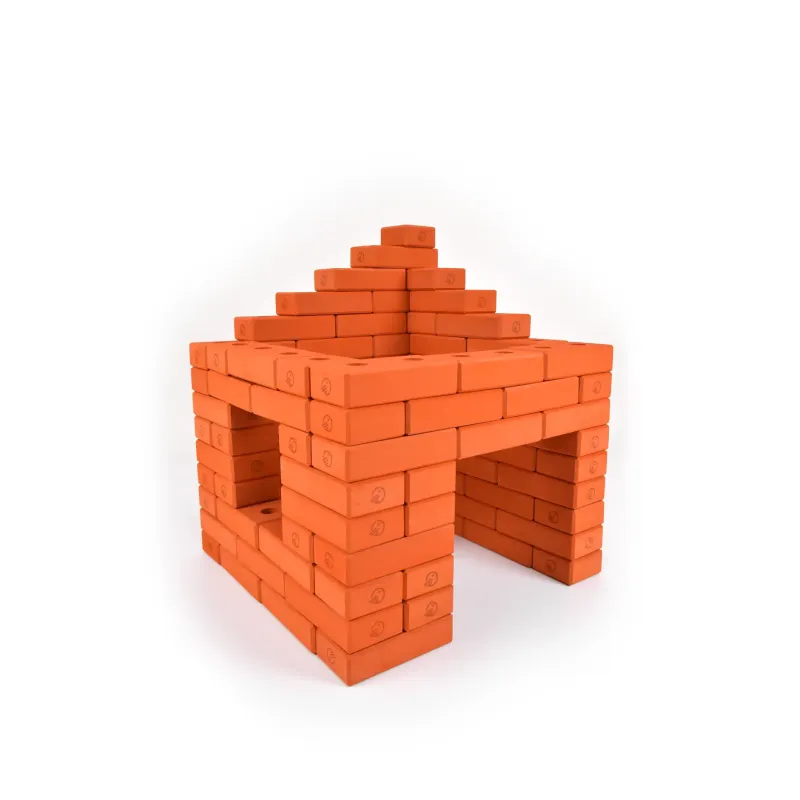 Stavebnica Birdito – Penové tehličky oranžové (55 ks) | Kreatívna hračka z EVA peny