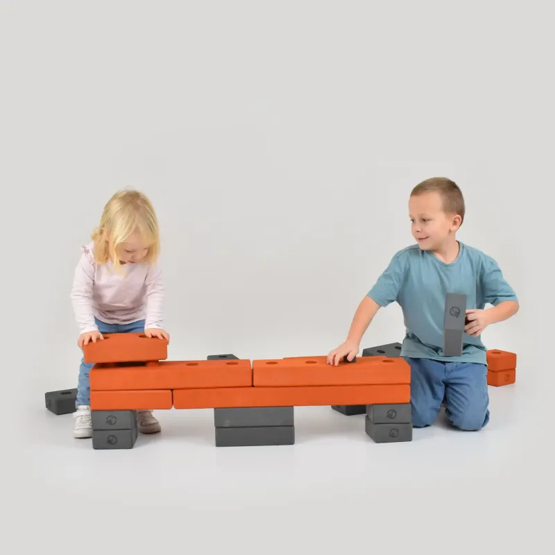 Stavebné preklady Birdito C6 – Oranžové (2 ks) | Doplnok k penovým tehličkám