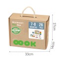 WOOPIE GREEN Drevený Montessori Box 7-8m | XXL Edukačná sada 6v1 (FSC 26 ks)