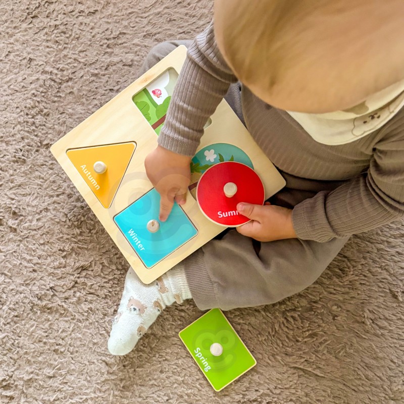 WOOPIE GREEN Drevený Montessori Box 13-15m | Edukačná sada 6v1 (FSC)