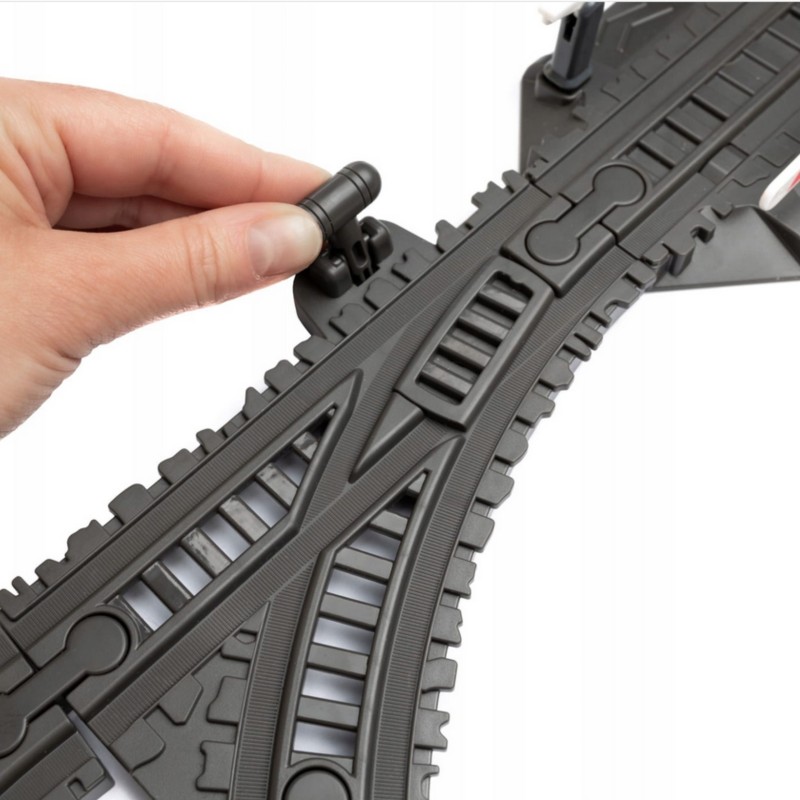 WOOPIE Elektrická vláčikodráha Retro | Klasický vláčik s vagónmi a tunelom (76 ks)