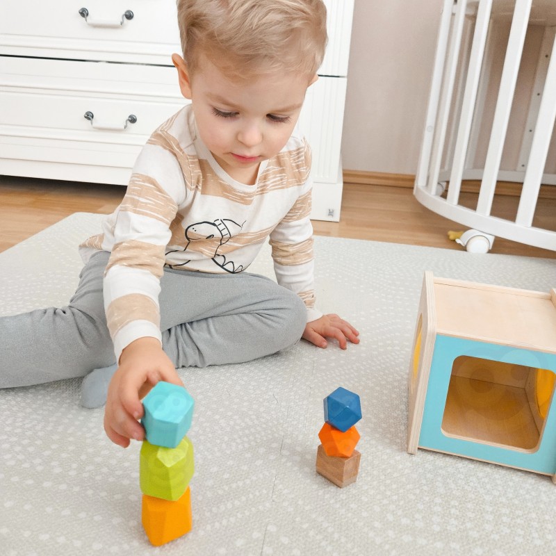 WOOPIE GREEN Drevený Montessori Box 31-36m | XXL Edukačná sada 7v1 (FSC)