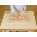 Masterkidz Drevené vkladacie puzzle Zlomky | Matematika hrou pre deti