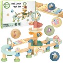WOOPIE GREEN EKO Drevená guľôčková dráha so zvukom | Kaskáda s xylofónom a špirálou (FSC)