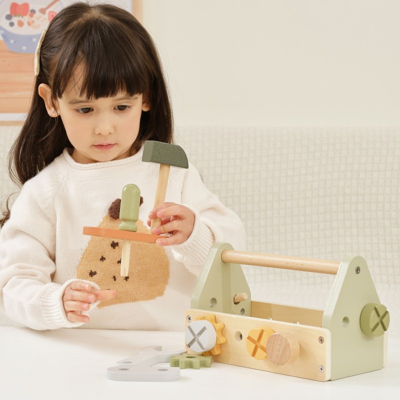 VIGA PolarB Skrzynka z Narzędziami Zestaw Drewniany