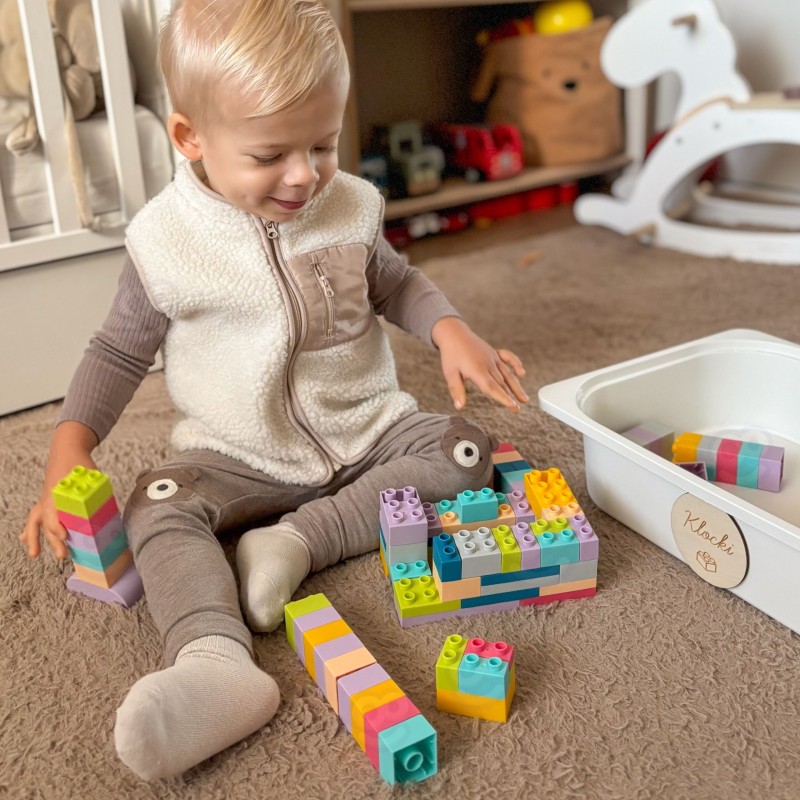 WOOPIE Klocki Soft Blocks Zestaw 99 Elementów w Pudełku