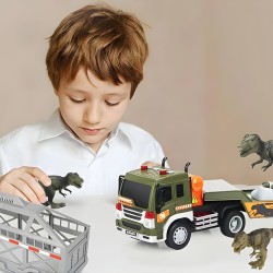 WOOPIE Kamión Transportér dinosaurov | Ťahač so zvukom, svetlom a 3 figúrkami