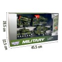 WOOPIE Sada vojenských vozidiel 1:20 | Tank, Vrtuľník a Raketomety so zvukom