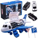 WOOPIE Policajné lietadlo a transportér 2v1 | XL Set s 3 autami a efektmi