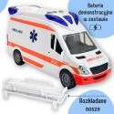 WOOPIE Pogotowie Karetka Ambulans Nosze w Zestawie + Sygnały Dźwiękowe I Świetlne