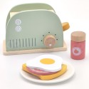 WOOPIE GREEN Drevený hriankovač (Toster) | Raňajkový set s potravinami (14 ks)