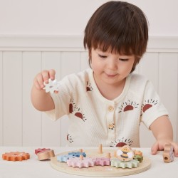 Viga PolarB Drevené ozubené kolesá | Montessori hračka s mechanizmom (Záhrada)