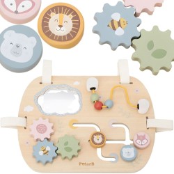 Viga PolarB Drevená manipulačná tabuľa | Activity board na postieľku a kočík