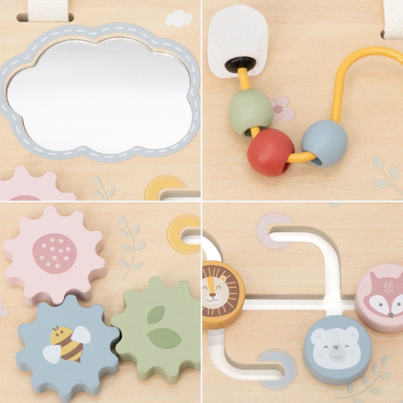 Viga PolarB Drevená manipulačná tabuľa | Activity board na postieľku a kočík