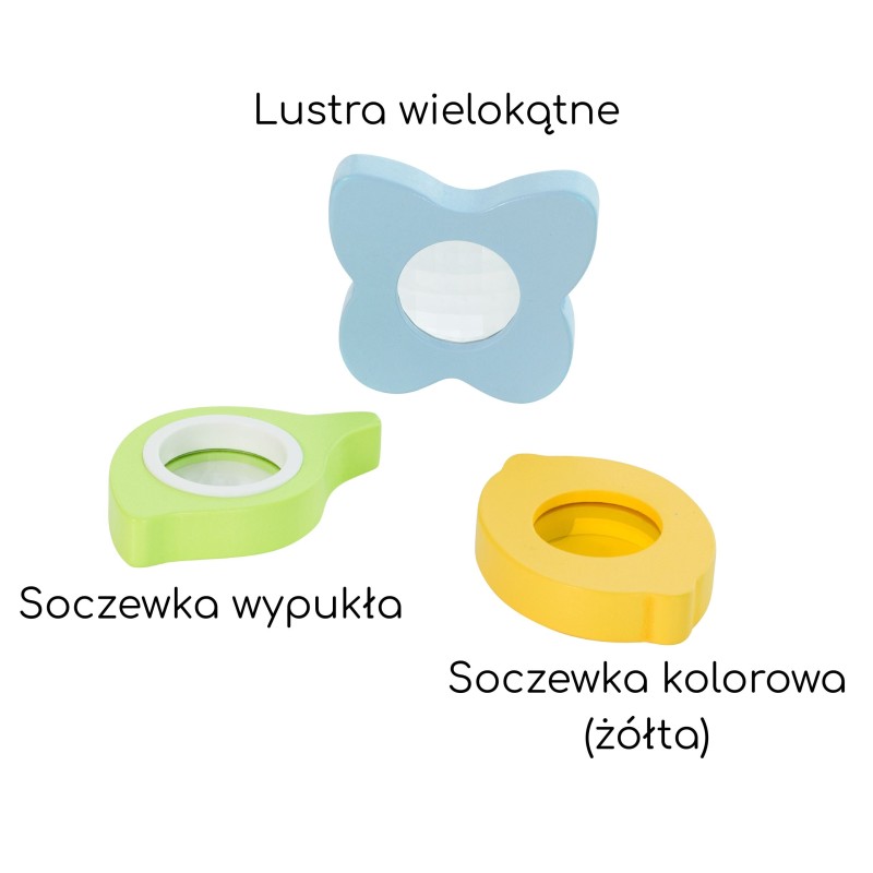 CLASSIC WORLD Eksperymenty Optyczne Zestaw Sensoryczny Trening Zmysłów 16 el.