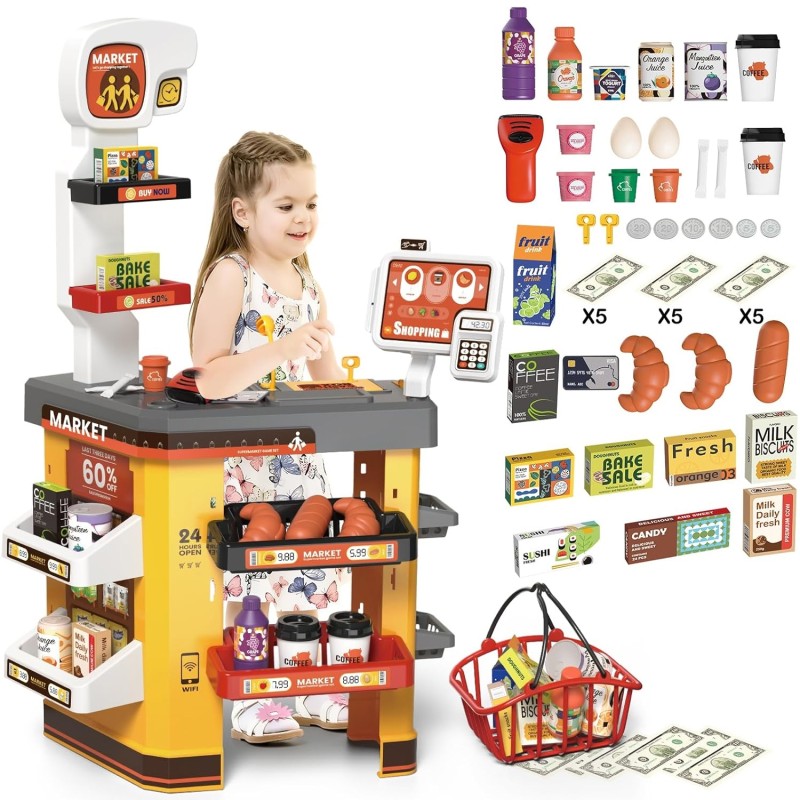 WOOPIE Interaktywny Super Market dla Dzieci Akcesoria