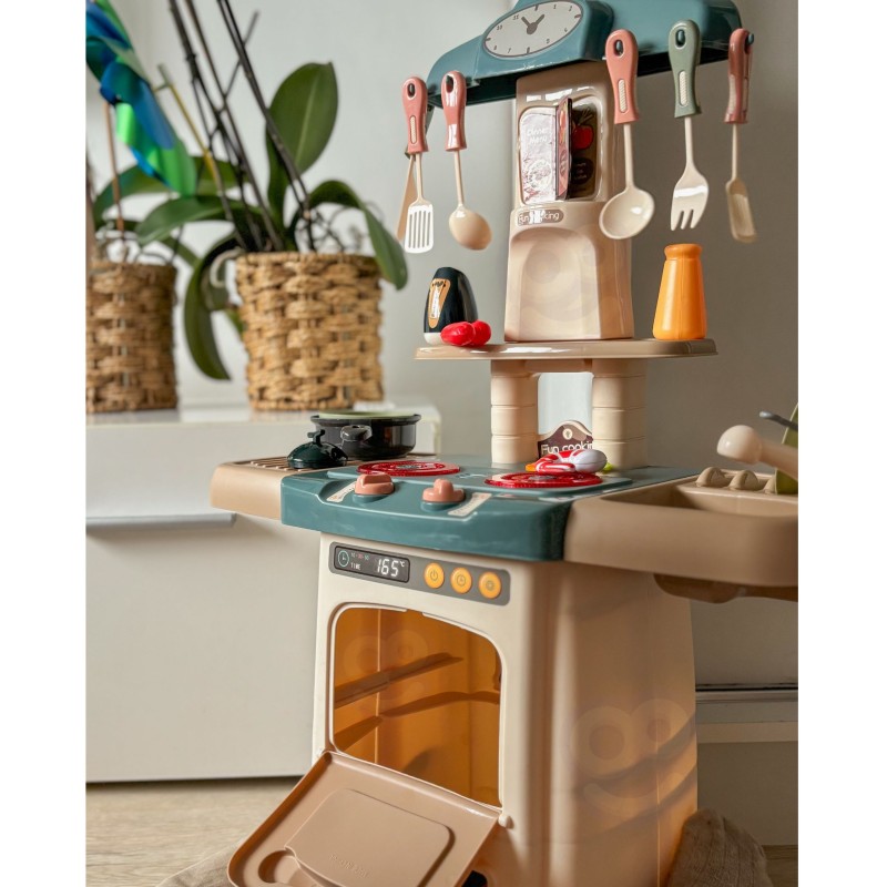 WOOPIE Modna Kuchnia z Obiegiem Wody Palnik Światło Dźwięk + 29 Akc.