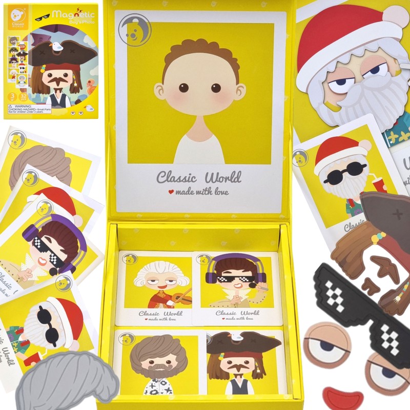 CLASSIC WORLD Układanka Magnetyczna Strojenie Lalek 32 el.