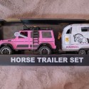 WOOPIE Zestaw Różowy Samochód Terenowy z Przyczepką i Figurką Konia