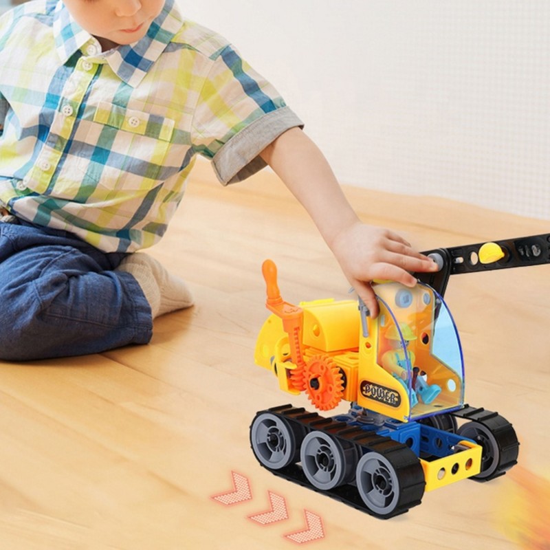 WOOPIE Klocki Konstrukcyjne Zbuduj Pojazdy Budowlane 6 Modeli STEAM