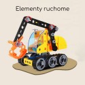 WOOPIE Klocki Konstrukcyjne Zbuduj Pojazdy Budowlane 6 Modeli STEAM