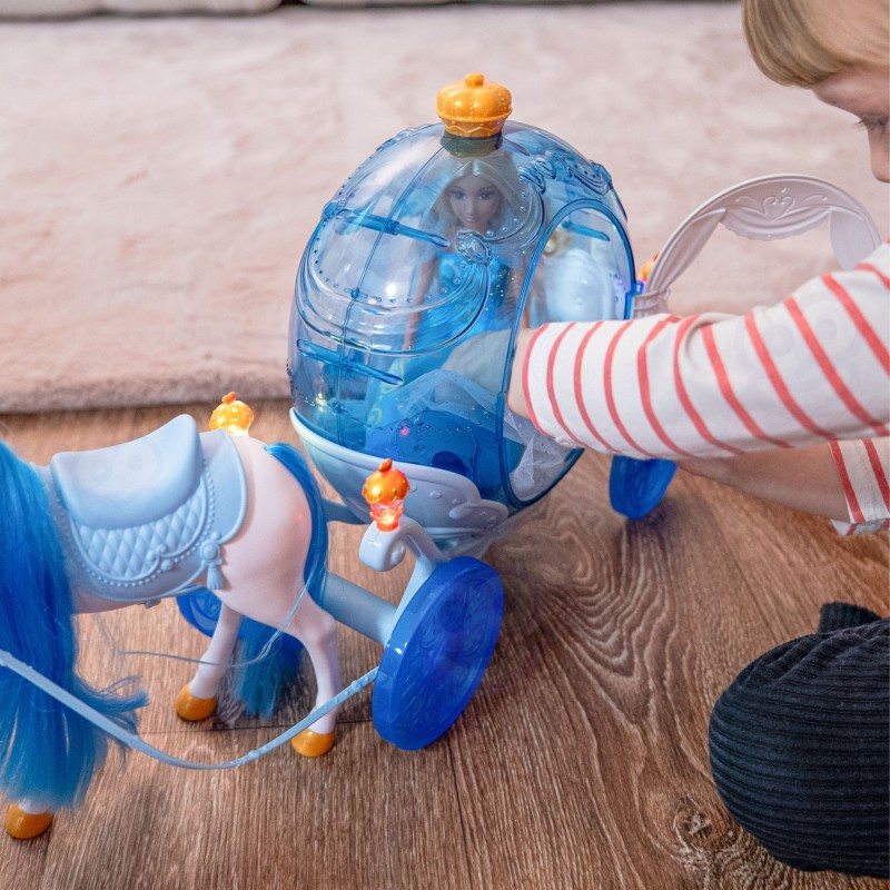 WOOPIE ROYAL Lalka Lodowa Księżniczka Lily i Magiczny Duży Powóz Karoca Akcesoria