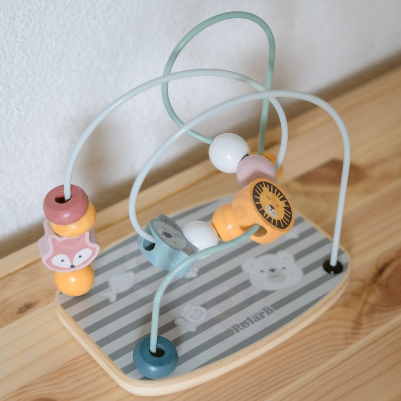 VIGA PolarB Drewniany Labirynt Przeplatanka Edukacyjna Montessori