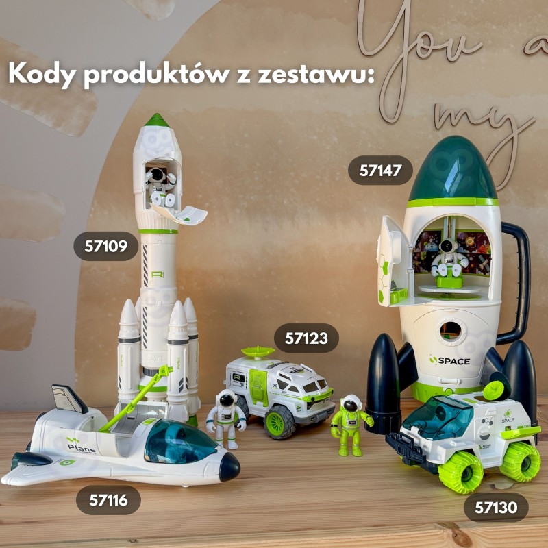 WOOPIE Interaktywny Duży Łazik Kosmiczny Space Set