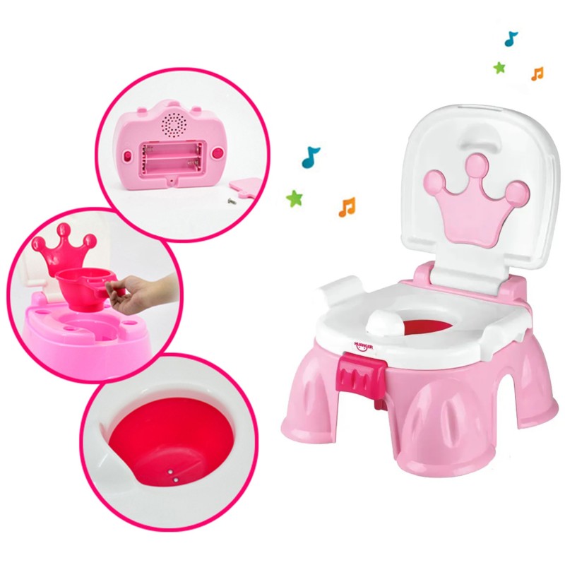 WOOPIE BABY Pierwszy Nocnik dla Dziecka z Muzyką 3w1 Krzesełko Stopień