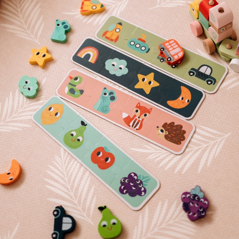 WOOPIE GREEN Układanka Sensoryczna Memory Kształty FSC