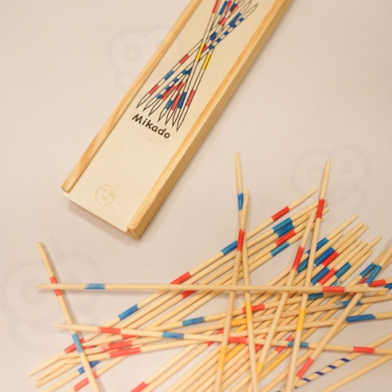 WOOPIE Drewniane Bierki Mikado w Pudełku 41 el.