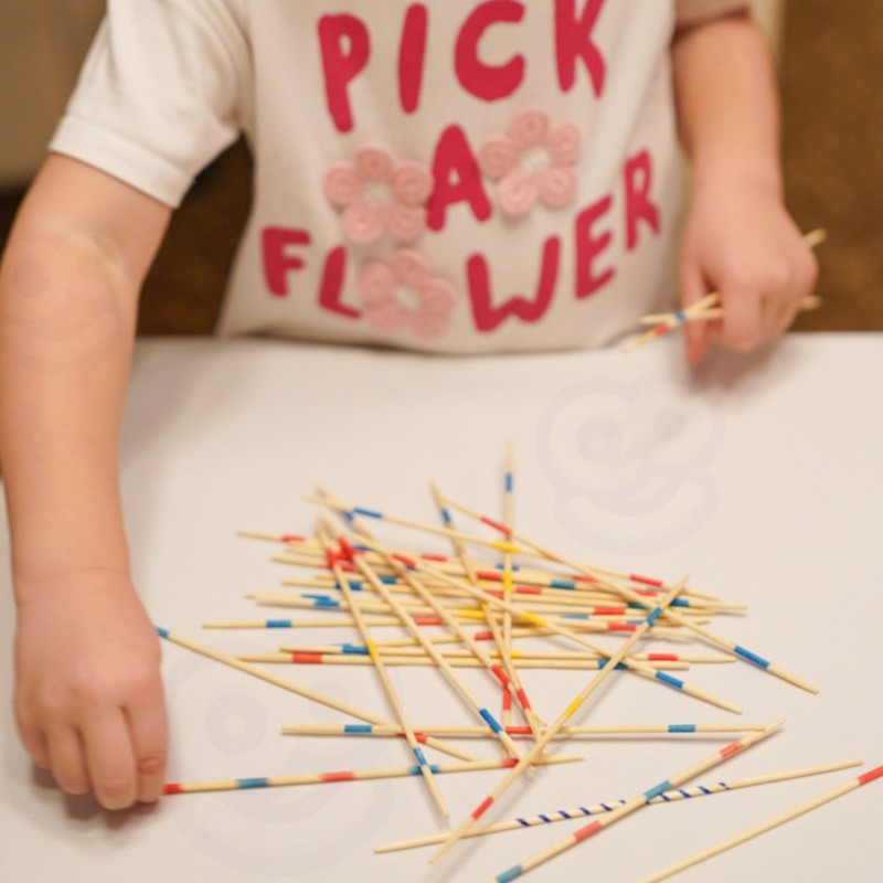 WOOPIE Drewniane Bierki Mikado w Pudełku 41 el.