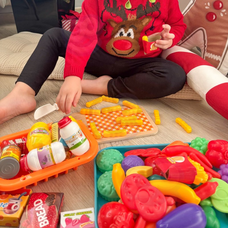 WOOPIE Zestaw do Kuchni Sklepu Warzywa Owoce 120el.