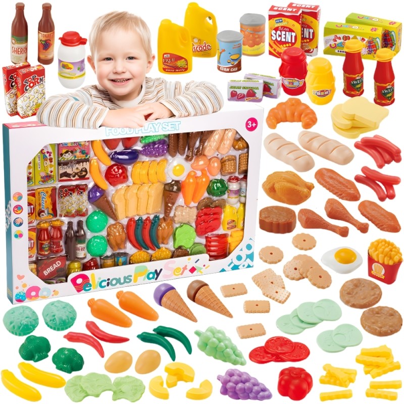 WOOPIE Zestaw do Kuchni Sklepu Warzywa Owoce 120el.